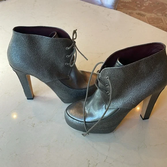 Chanel Silver Gray Boots - Picture 9 of 14